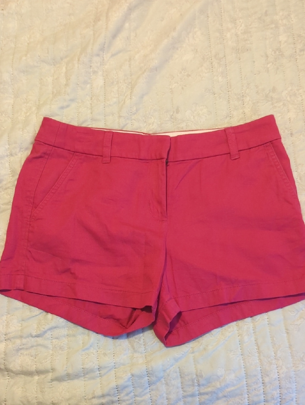 J. Crew Bright Pink Chino Shorts